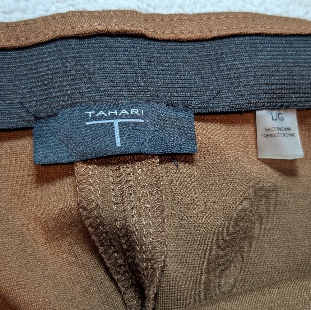 Tahari Women's Brown Pencil Skirt - Picture 2 of 8